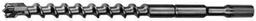 Milwaukee 48-20-4345 3/4 by 27" 4-Cutter Spline Bit - Silver