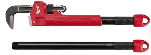 Milwaukee  48-22-7314 Cheater Pipe Wrench - Red - Acceptable