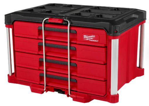 Milwaukee  48-22-8444 4 Drawer Tool Box - Red - Acceptable