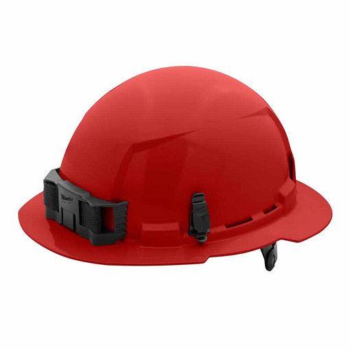 Milwaukee  48-73-1129 Full Brim Hard Hat with 6pt Ratcheting Suspension   - Red - Excellent