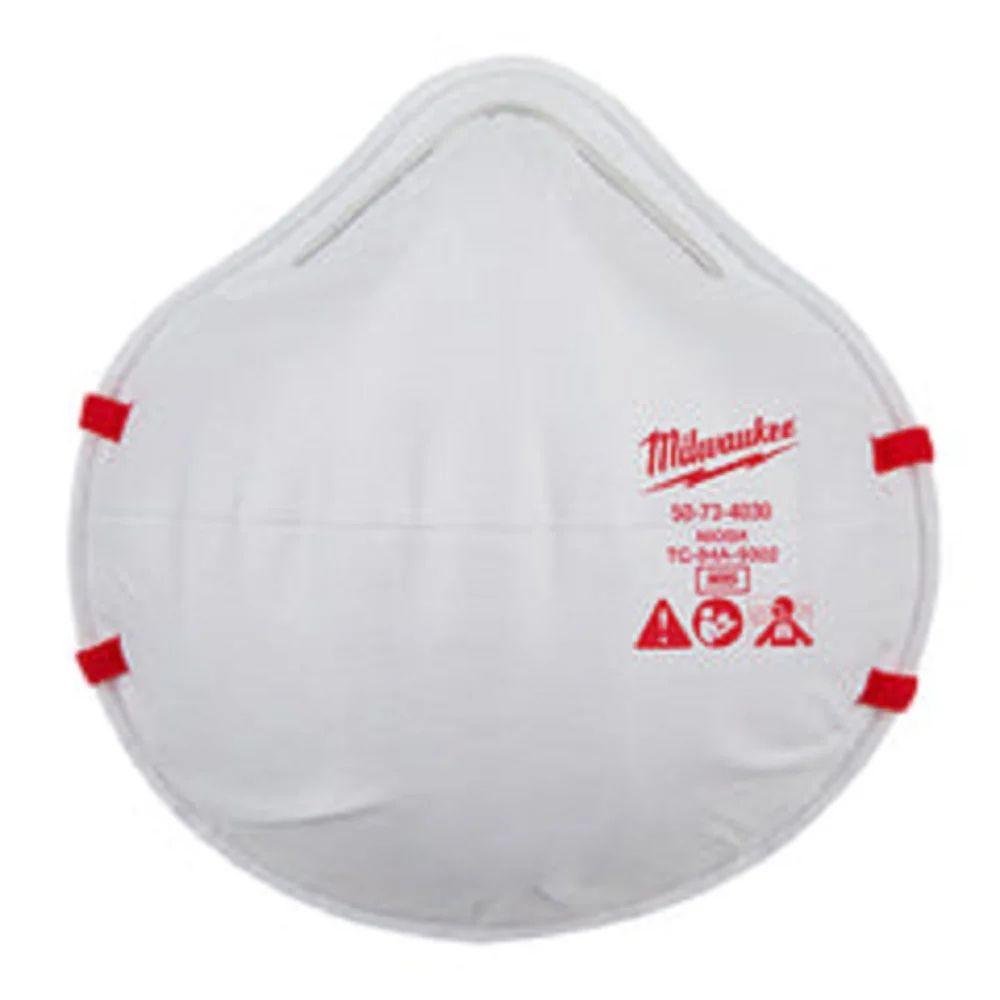 Milwaukee  48-73-4035 N95 Multi-Purpose Unvalved Respirator (20 Pack) - White - Excellent