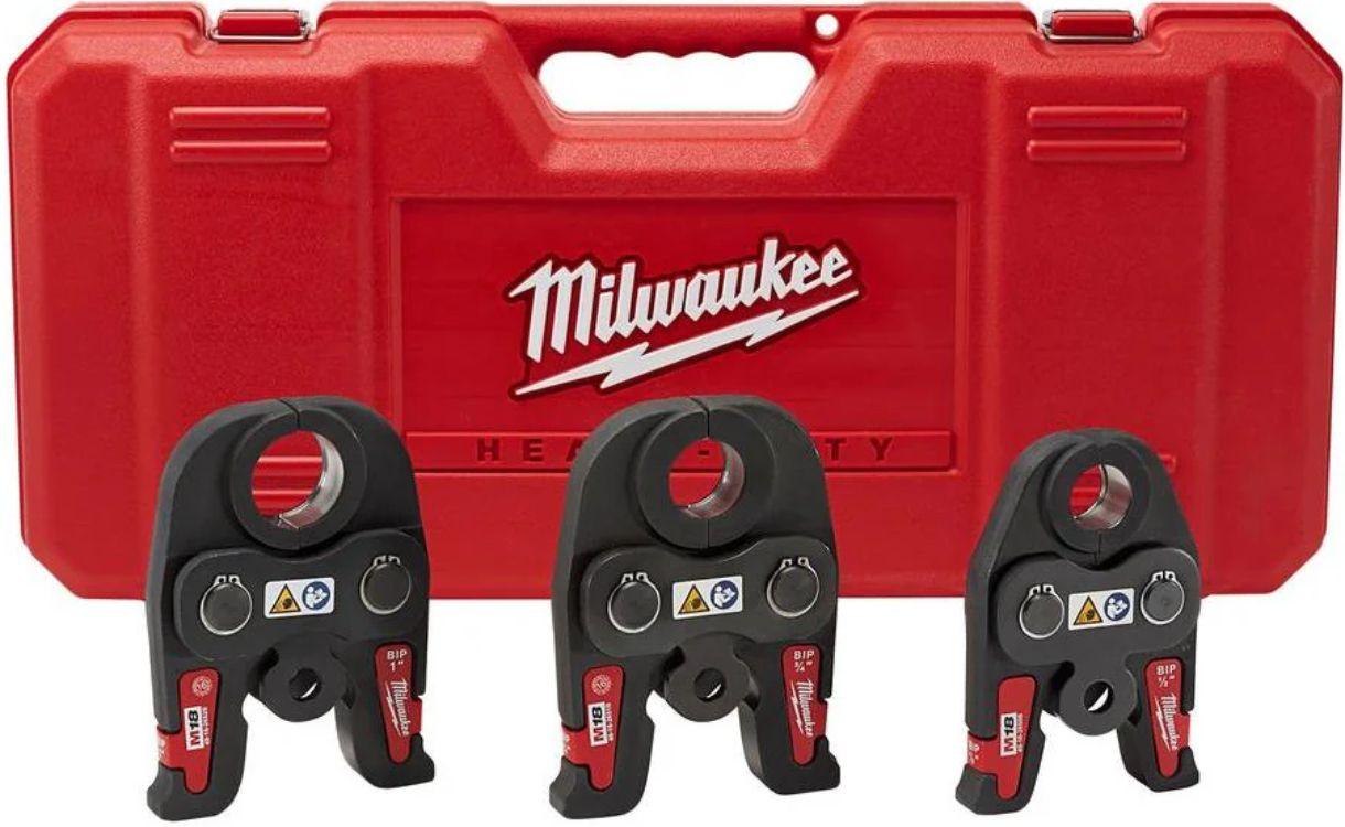 Milwaukee  49-16-2696 M18 1/2" - 1" Black Iron Jaw Kit - Red - Excellent
