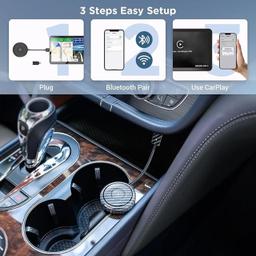 Mocale Carplay Adapter Convert Wired to Wireless - Gray