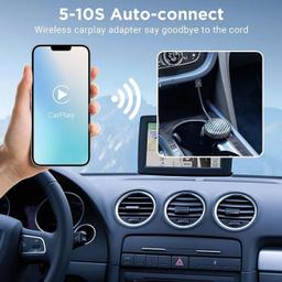Mocale Carplay Adapter Convert Wired to Wireless - Gray