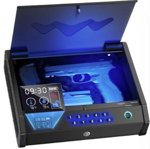 Molicar  Upgrade Biometric Gun Safes for Handgun - Black - Excellent