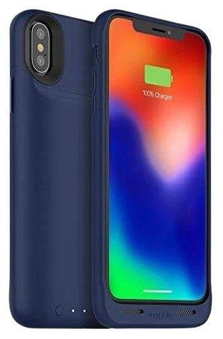 Mophie  Juice Pack Air Battery Phone Case for iPhone X - Navy Blue - Excellent