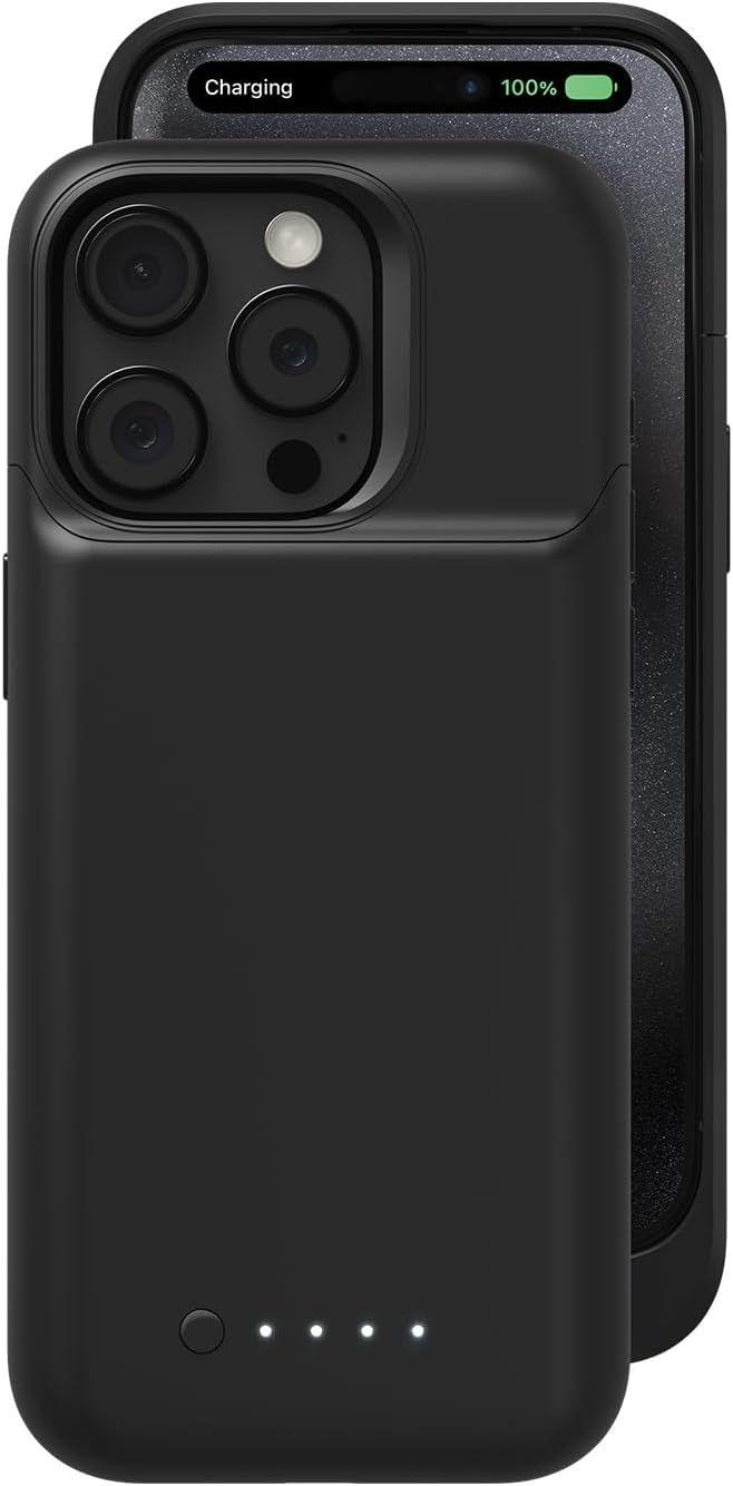 Mophie  Juice Pack Battery Phone Case iPhone 15 Pro Max - Black - Acceptable
