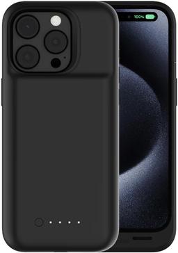 Mophie Juice Pack Battery Phone Case for iPhone 15 Pro - Black - Premium