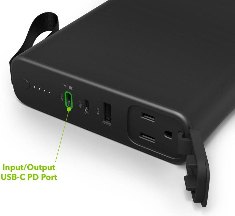 Mophie Powerstation Pro AC 100W 27000 mAh Power Bank - Black