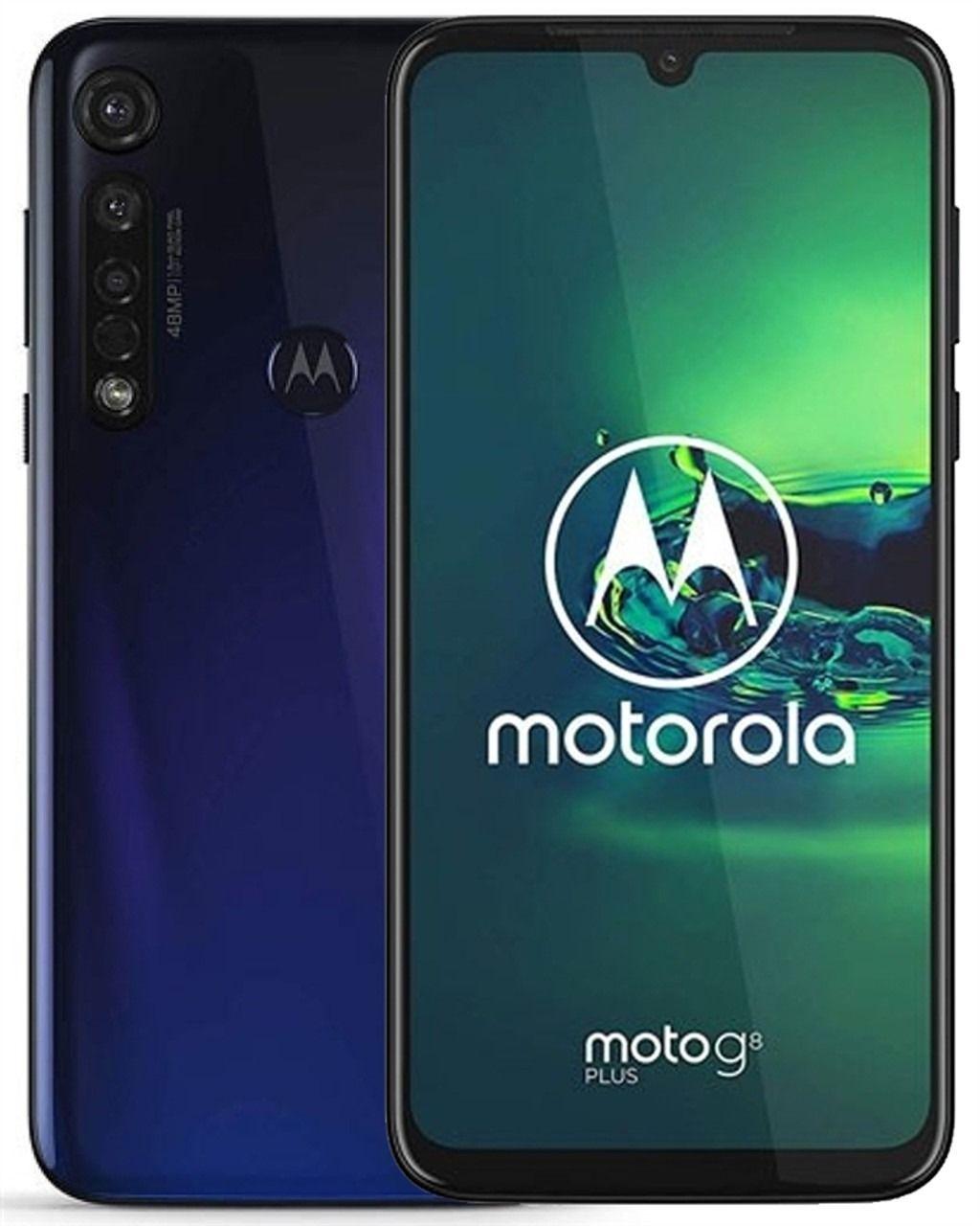 Motorola  Moto G8 Plus - 64GB - Dark Blue - Fully Unlocked - Good