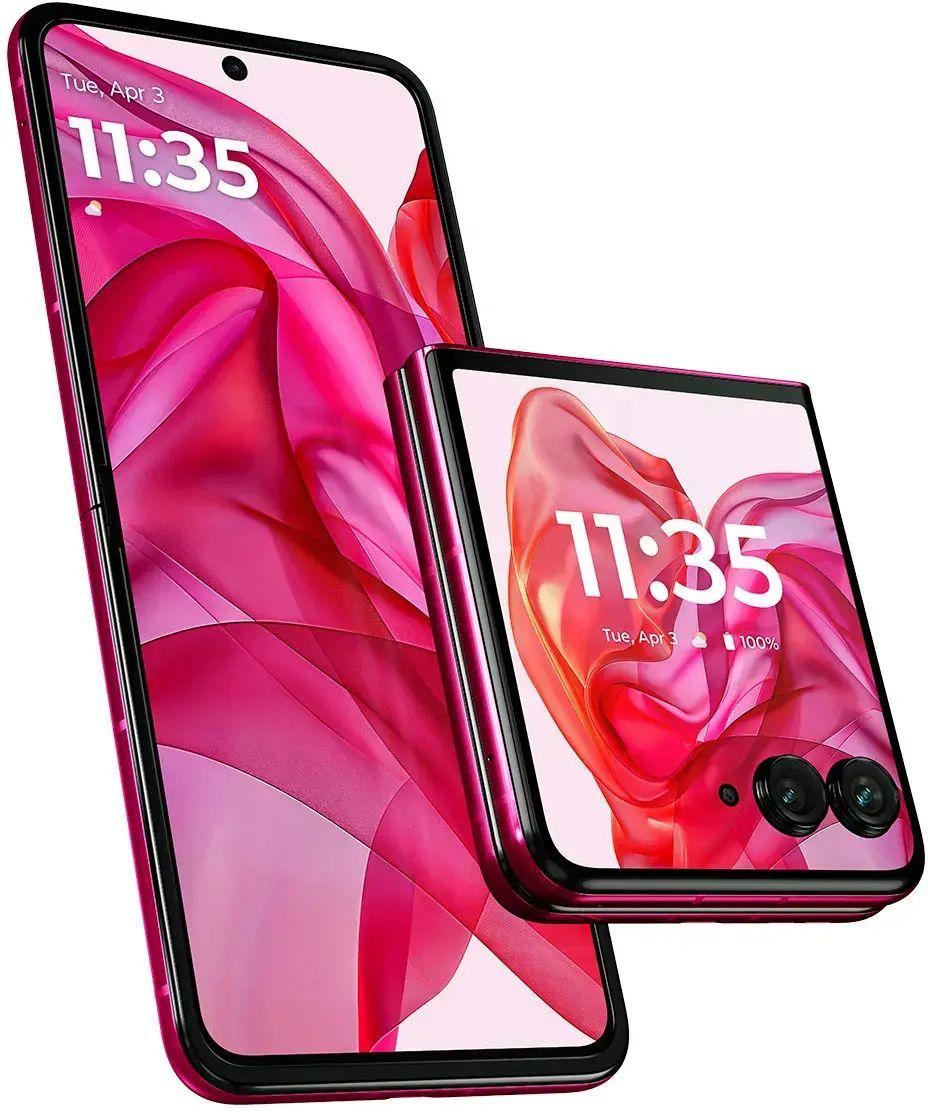 Motorola  Razr+ (2024) (5G) - 256GB - Hot Pink - Fully Unlocked - Good