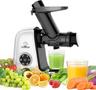 Movsou 3-In-1 Multi-Use Cold Press Juicer Meat Grinder - White