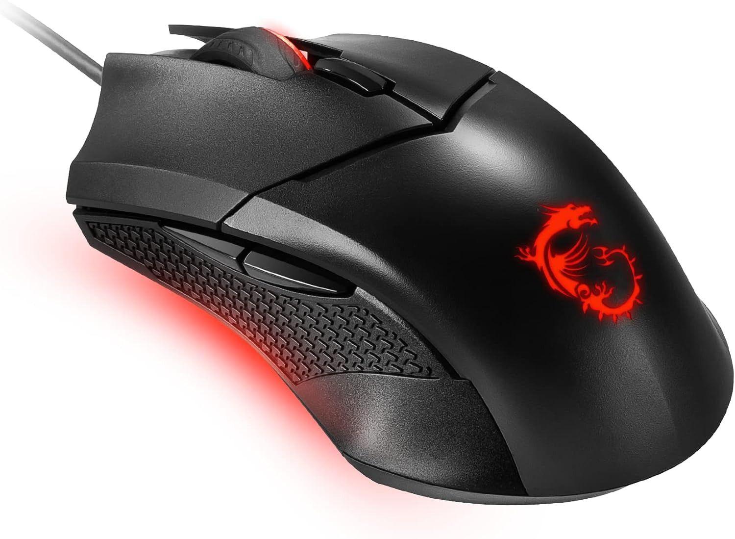 MSI  Clutch GM08 Gaming Mouse - Red - Excellent