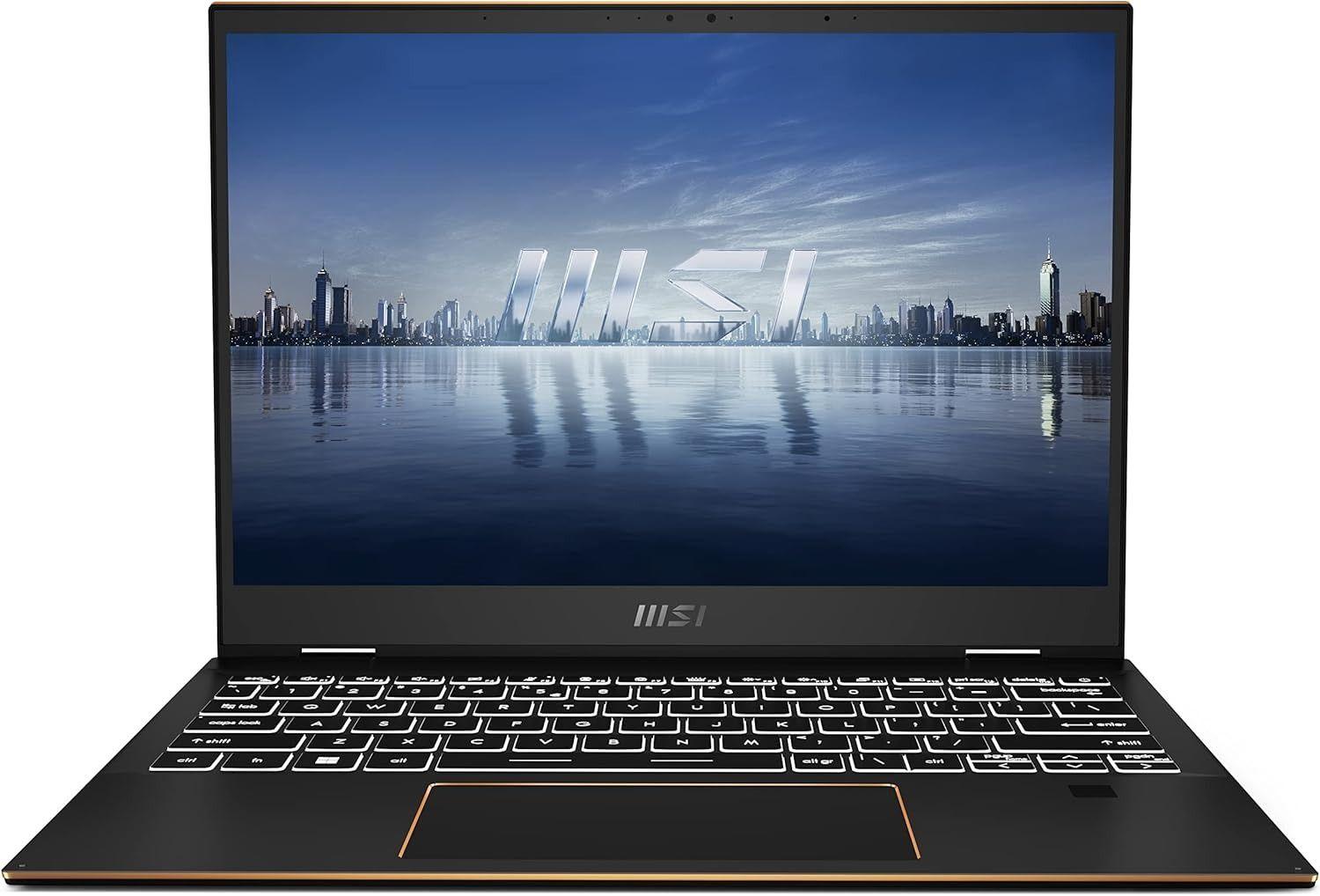 MSI  E13 Flip Evo A13MT-243US Laptop 13.4" - Intel Core i7-1360P 2.2GH - 1TB - Black - 16GB RAM - 13.4 Inch - Acceptable