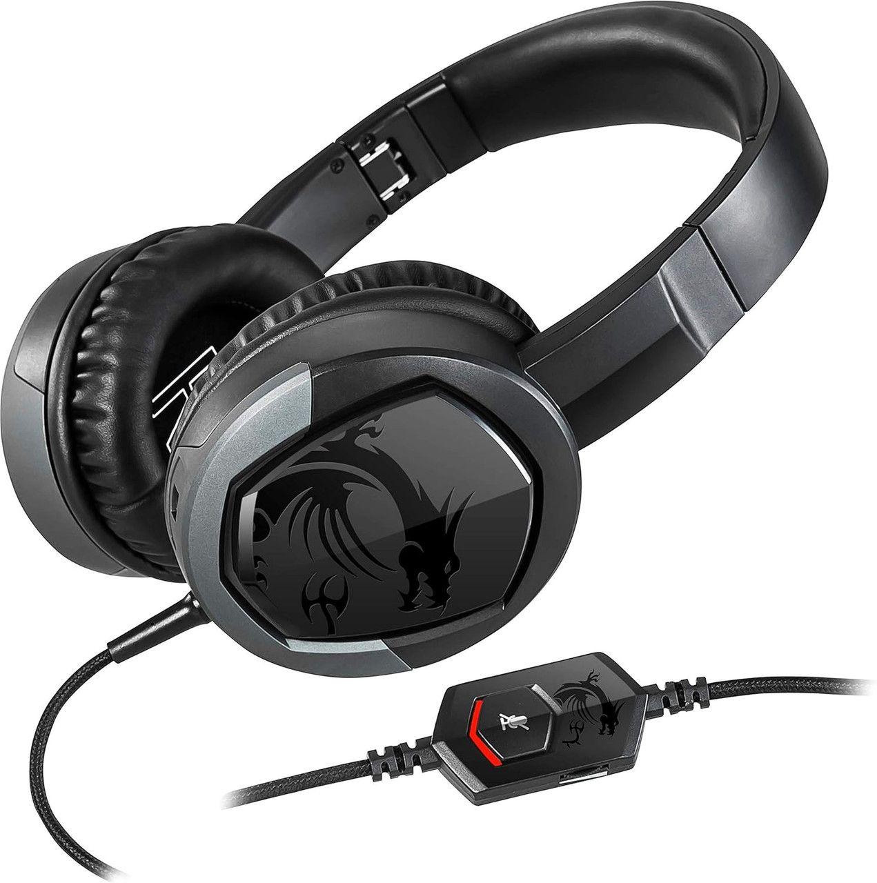 MSI Large Immerse GH30 V2 Wired Gaming Headphone - Black