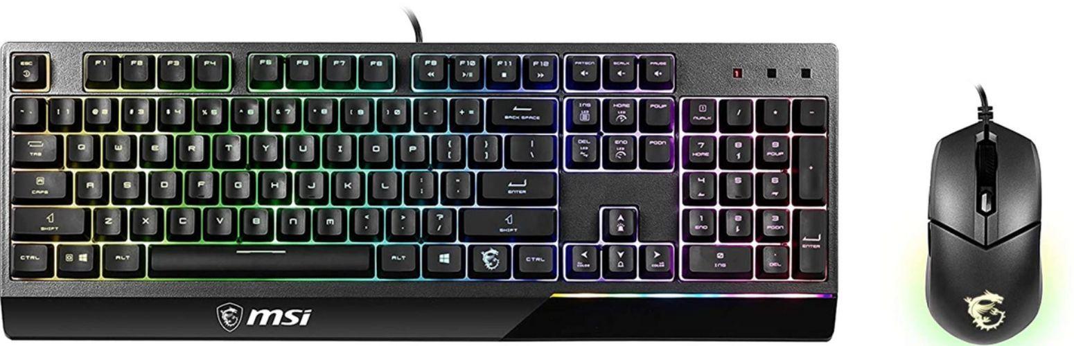 MSI  Vigor GK30 Gaming Keyboard and Mouse Combo - Black - Excellent