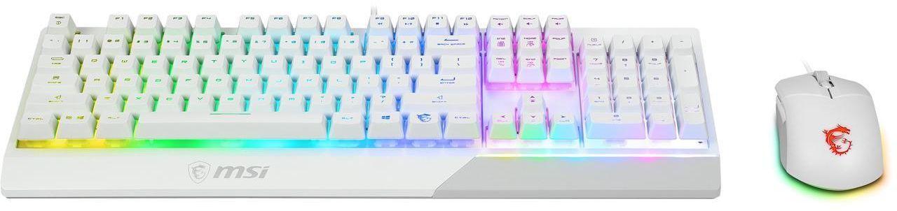 MSI Vigor GK30 Gaming Keyboard and Mouse Combo - White