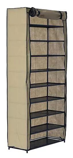 Muscle Rack Shoe Organizer with Cover (30-Pair) - Brown
