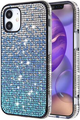 MyBat Airium Crystals Sparks Phone Case for iPhone 12 Mini - Blue Gradient - Brand New