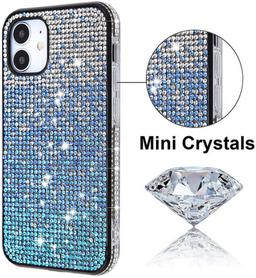 MyBat Airium Crystals Sparks Phone Case for iPhone 12 Mini - Blue Gradient - Brand New