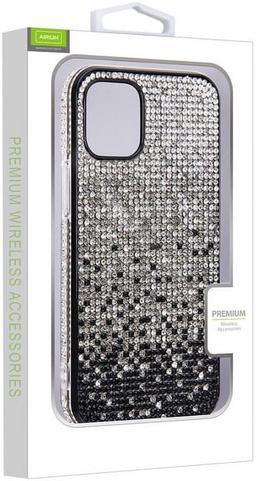 MyBat Airium Crystals Sparks Phone Case for iPhone 12 Mini - Clear / Black Crystals - Brand New
