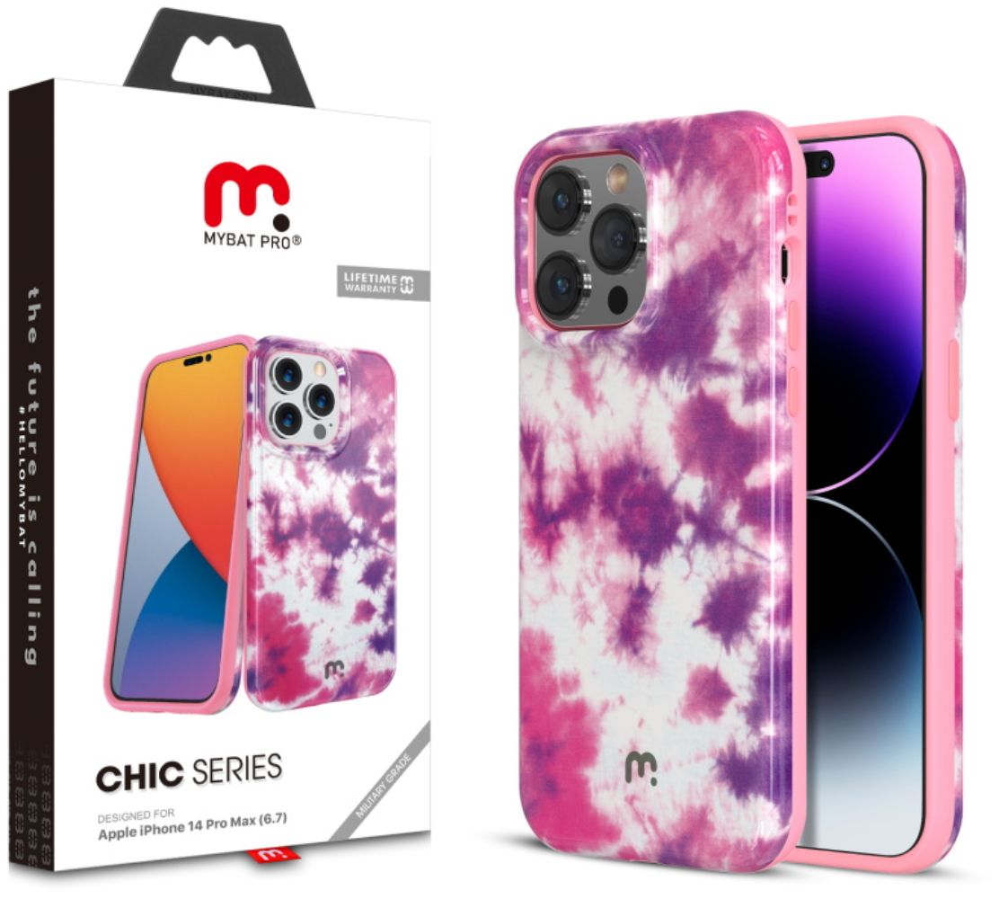 MyBatPro Chic Series Phone Case for iPhone 14 Pro Max - Sunset Tie Dye