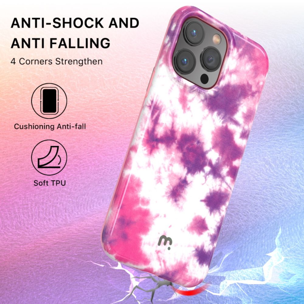 MyBatPro Chic Series Phone Case for iPhone 14 Pro Max - Sunset Tie Dye
