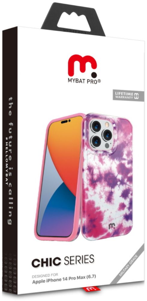 MyBatPro Chic Series Phone Case for iPhone 14 Pro Max - Sunset Tie Dye