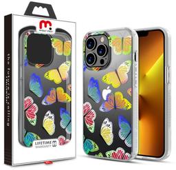 MyBat Pro Mood Series Phone Case for iPhone 13 Pro Max - Iridescent Butterflies - Brand New