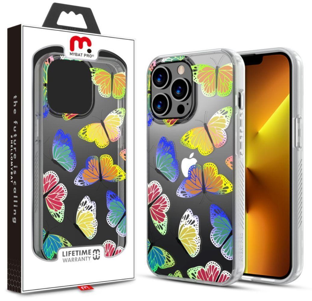 MyBat Pro Mood Series Phone Case for iPhone 13 Pro Max - Iridescent Butterflies - Brand New