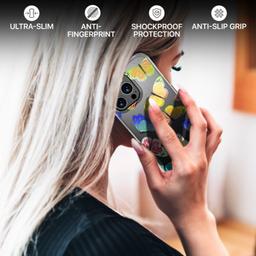 MyBat Pro Mood Series Phone Case for iPhone 13 Pro Max - Iridescent Butterflies - Brand New