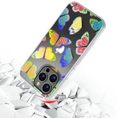 MyBat Pro Mood Series Phone Case for iPhone 13 Pro Max - Iridescent Butterflies - Brand New