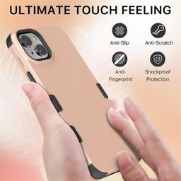 MyBat Pro Tuff Series Phone Case for iPhone 14 - Rose Gold/Black - Brand New