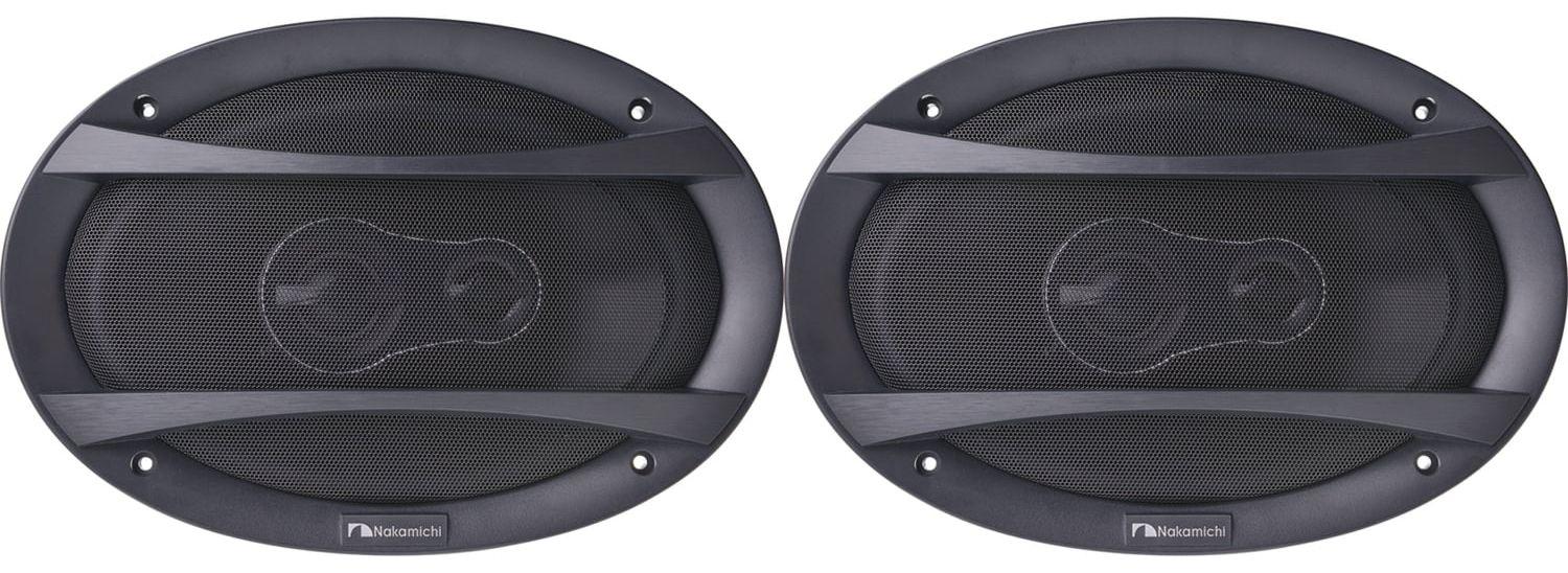 Nakamichi  NSE6948 6x9" 3 Way Coaxial Speakers Pair - Black - Excellent
