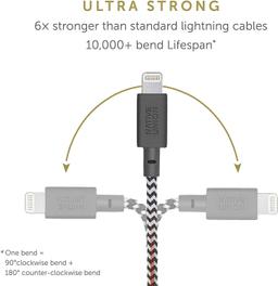 Native Union USB-C to Lightning Key Cable - Zebra