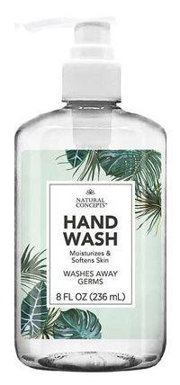 Natural Concepts Hand Wash Pump Bottles 8 oz (6-Pack) - Green