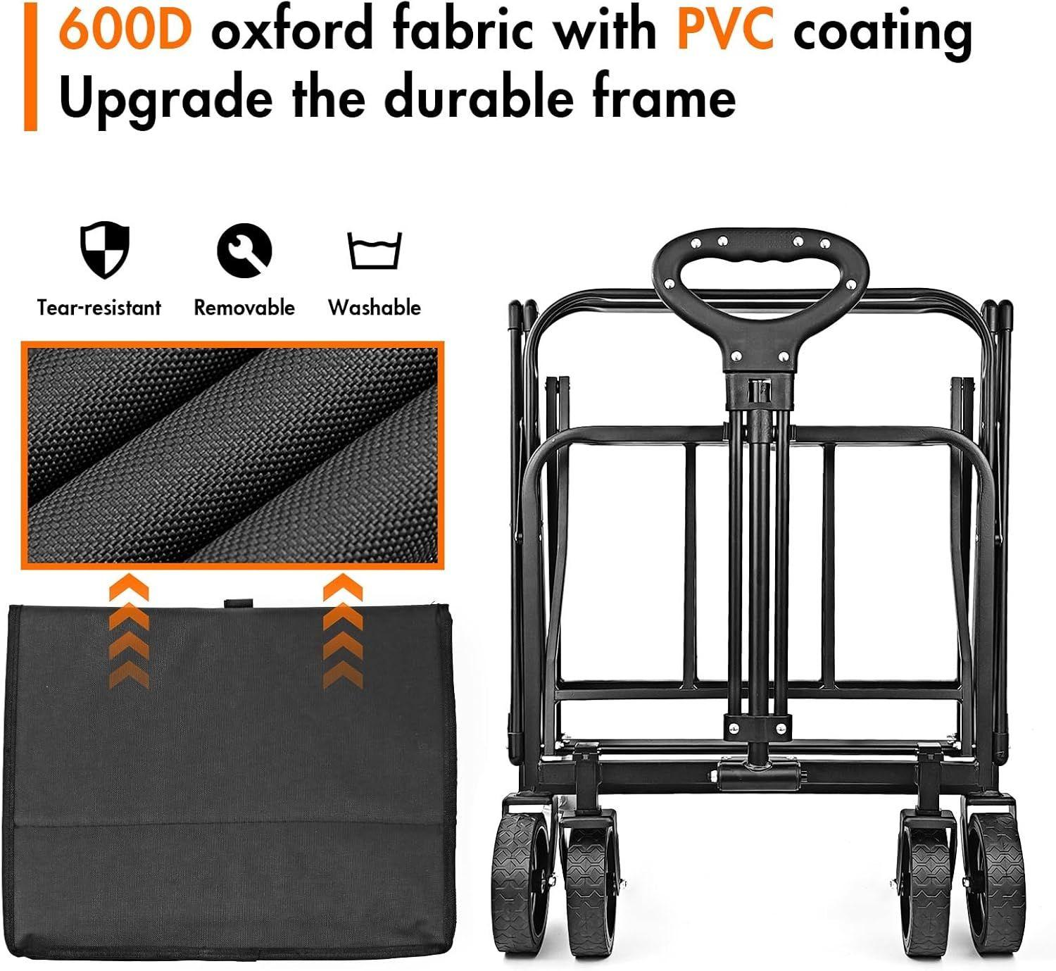 Neo-Tec Collapsible Foldable Wagon Bike - Black