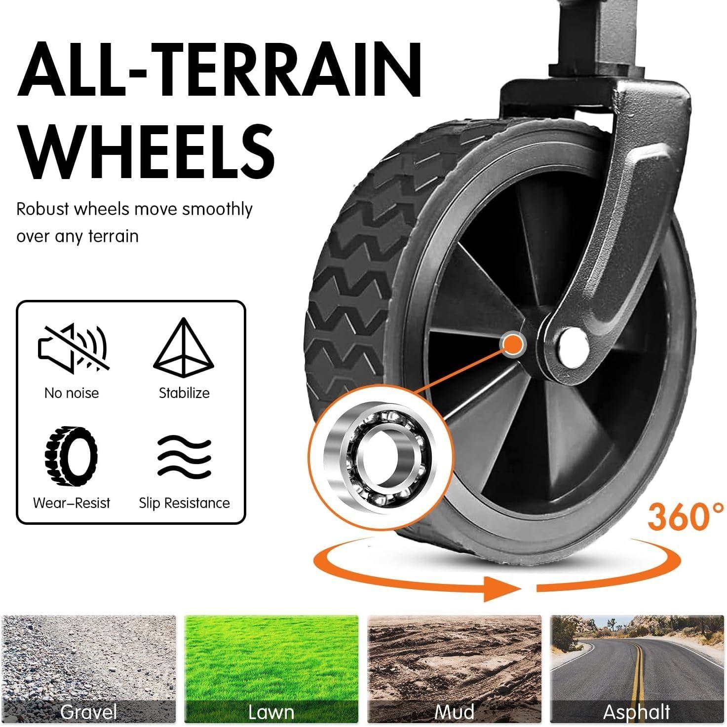 Neo-Tec Collapsible Foldable Wagon Bike - Black