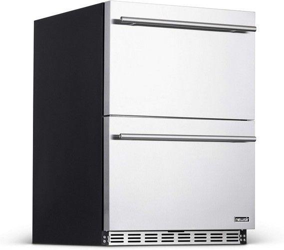 Newair 24" Outdoor Wine and Beverage Dual Drawer Fridge (NOF100SS00)