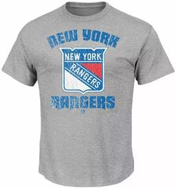NHL New York Rangers Short Sleeve T-Shirt (XXL) - Grey