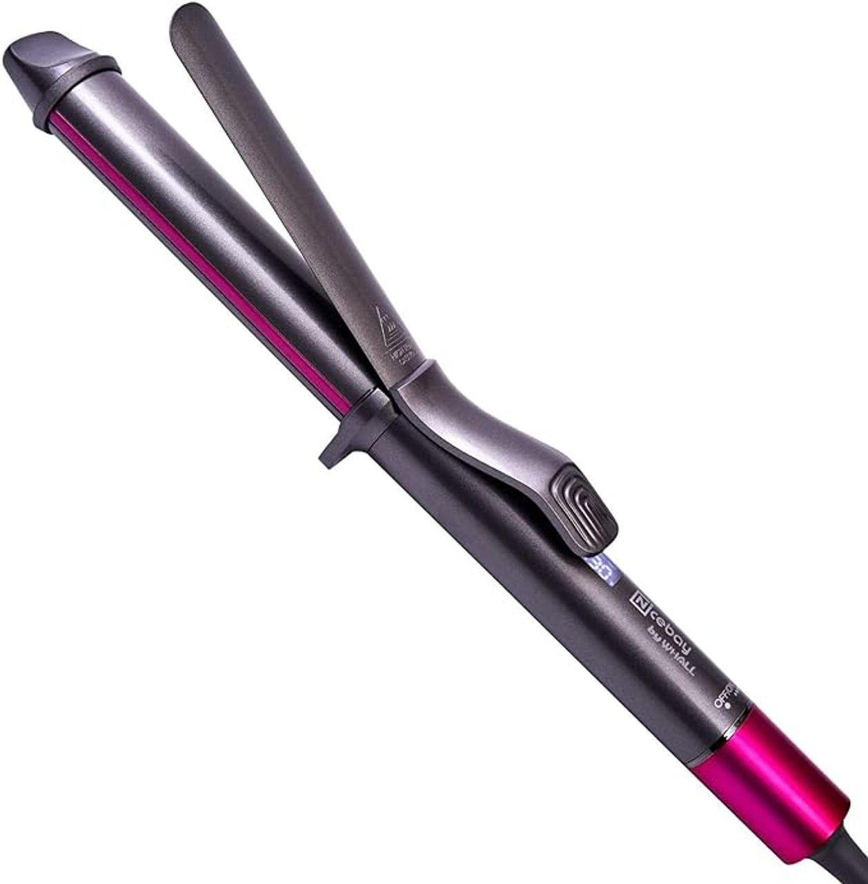 Nicebay  DW-6010 1 1/4" Hair Curling Iron with Ceramic Coating - Pink/Black - Excellent