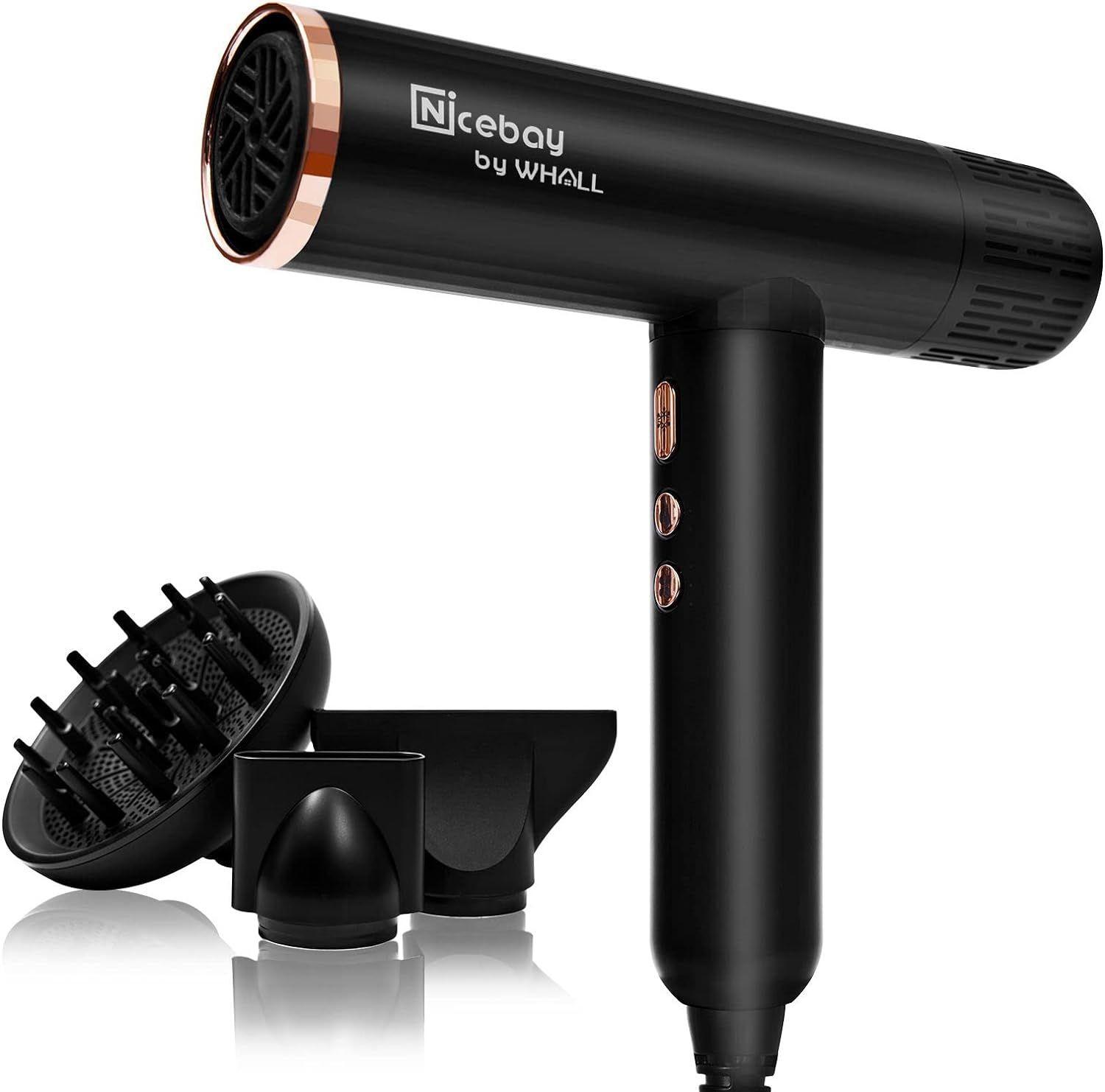 Nicebay  DW-9041 Professional Hair Dryer - Black/Gold - Excellent