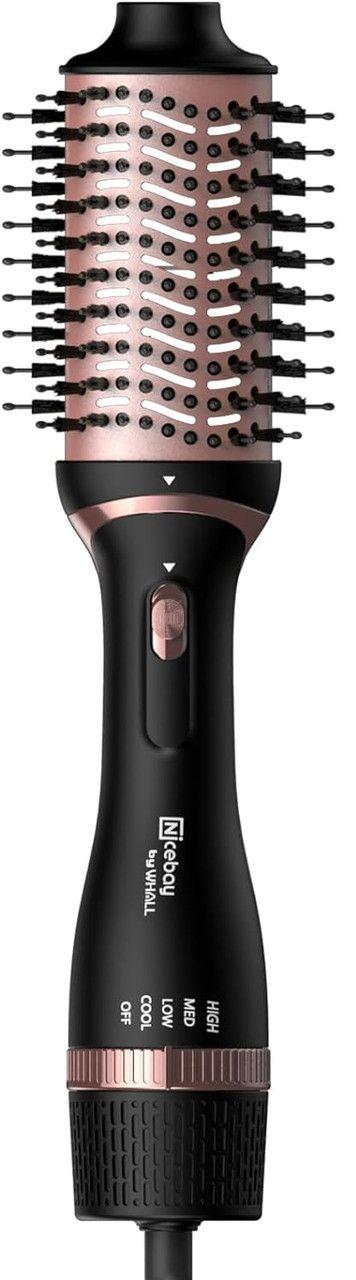 Nicebay HB-821 Hair Dryer Brush - Black/Rose Gold
