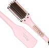 Nicebay HS-101 Hair Straightener Brush - Pink/yellow