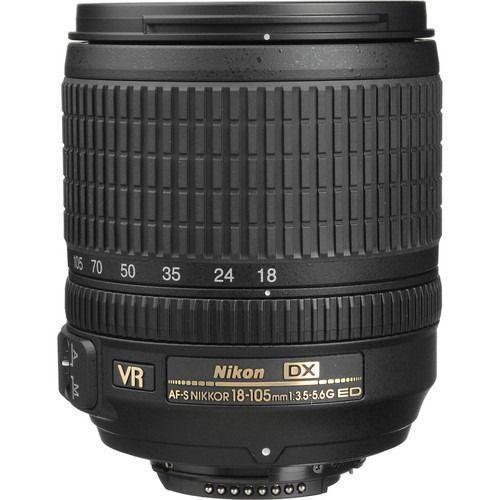 Nikon  AF-S DX NIKKOR 18-105mm f/3.5-5.6G ED VR Lens - Black - Excellent