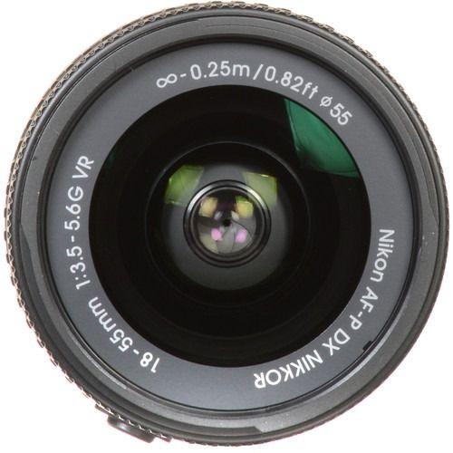 Nikon  AF-P DX NIKKOR 18-55mm f/3.5-5.6G VR Lens - Black - Excellent