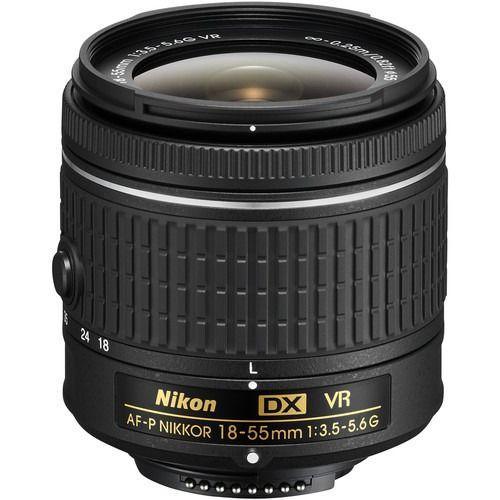 Nikon AF-P DX NIKKOR 18-55mm f/3.5-5.6G VR Lens - Black