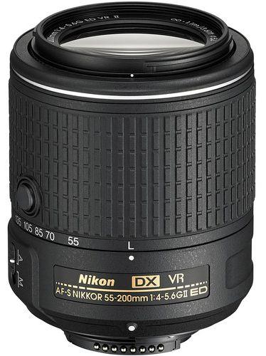 Nikon  AF-S DX NIKKOR 55-200mm f/4-5.6G ED VR II Lens - Black - Excellent