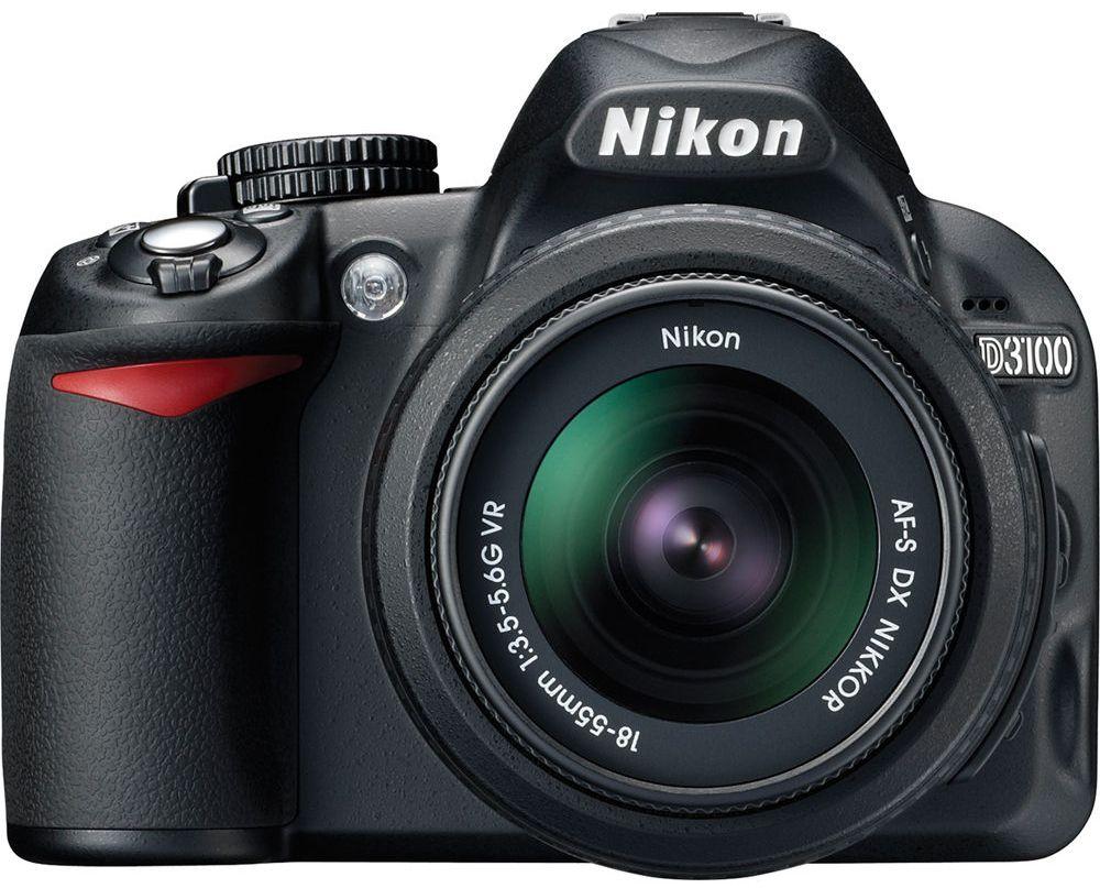 Nikon  D3100 DSLR Camera with 18-55mm f/3.5-5.6 VR Lens - Black - Excellent