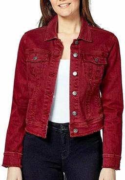 Nine West Jeans Sarah Denim Jacket S - Cabernet